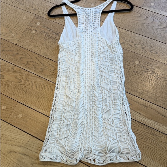 Diane von Furstenberg White Sheer crochet mini dress - Picture 7 of 8